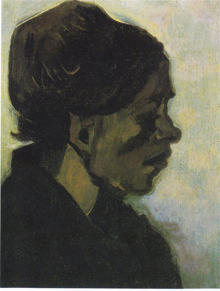 Van Gogh - Kopf einer Barbanter Bäuerin mit dunkler Haube
