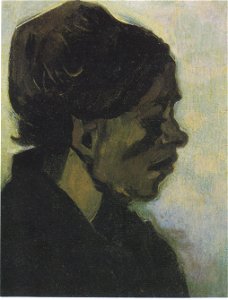 Van Gogh - Kopf einer Barbanter Bäuerin mit dunkler Haube