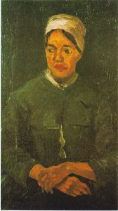 Van Gogh - Bäuerin, sitzend, mit gefalteten Händen
