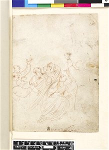 Van Dyck - 1957,1214.207.10, Group of Apostles, after Titian (), leaf from the Italian Sketchbook