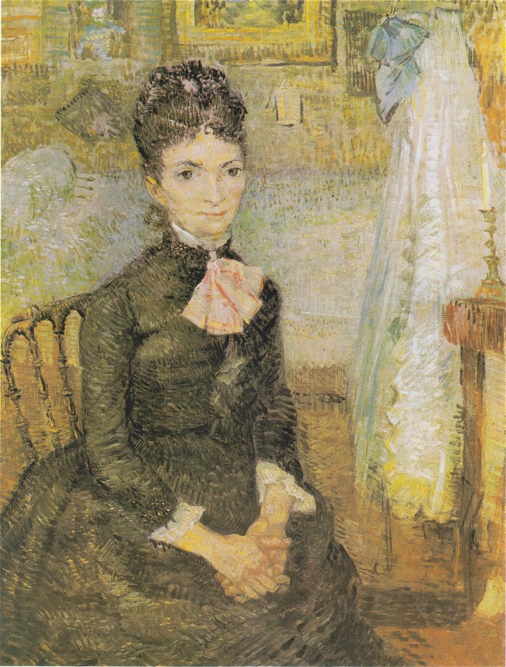 Van Gogh - Frau, neben einer Wiege sitzend
