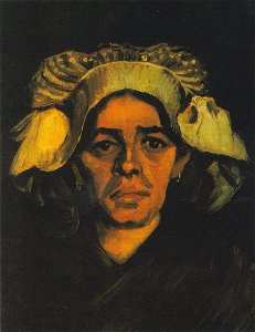 Van Gogh - Kopf einer Bäuerin mit weißer Haube14
