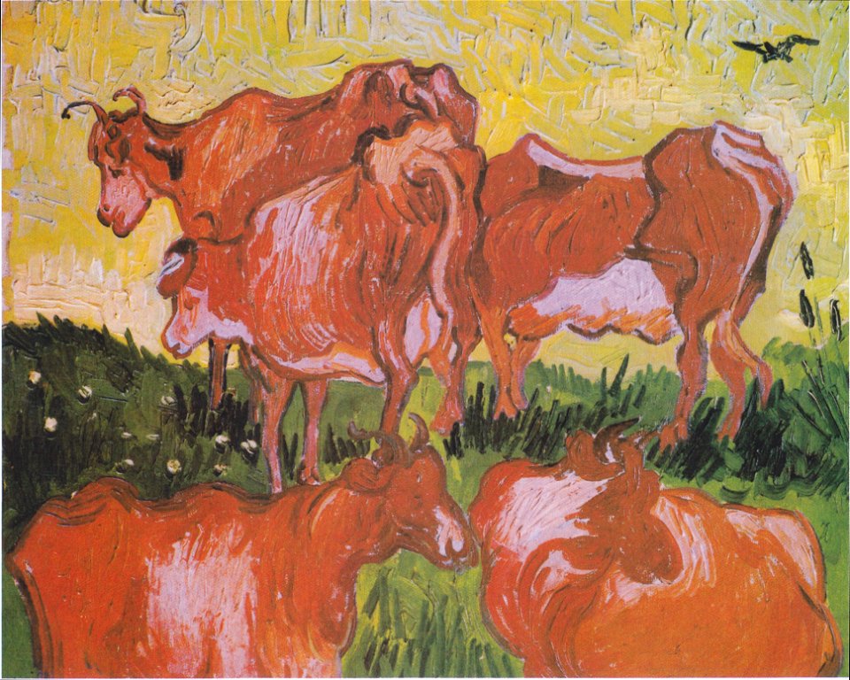 Van Gogh - Kühe (nach Jordaens)