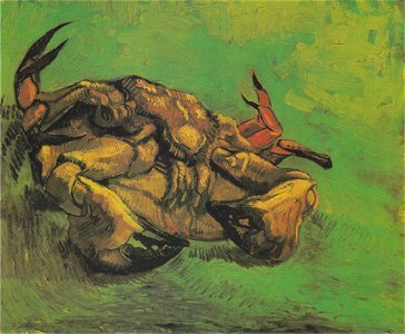 Van Gogh - Krebs, auf dem Rücken liegend. Free illustration for personal and commercial use.