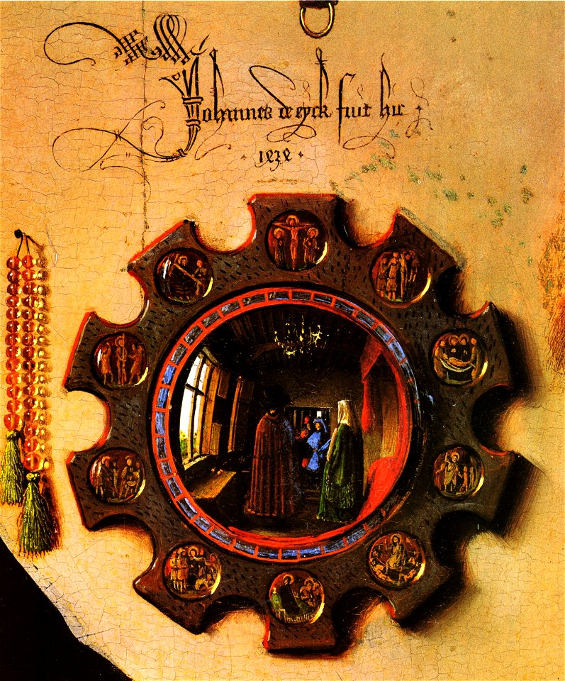 VAN EYCK - Detalle de El Matrimonio Arnolfini