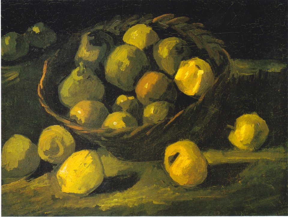Van Gogh - Stillleben mit Apfelkorb1