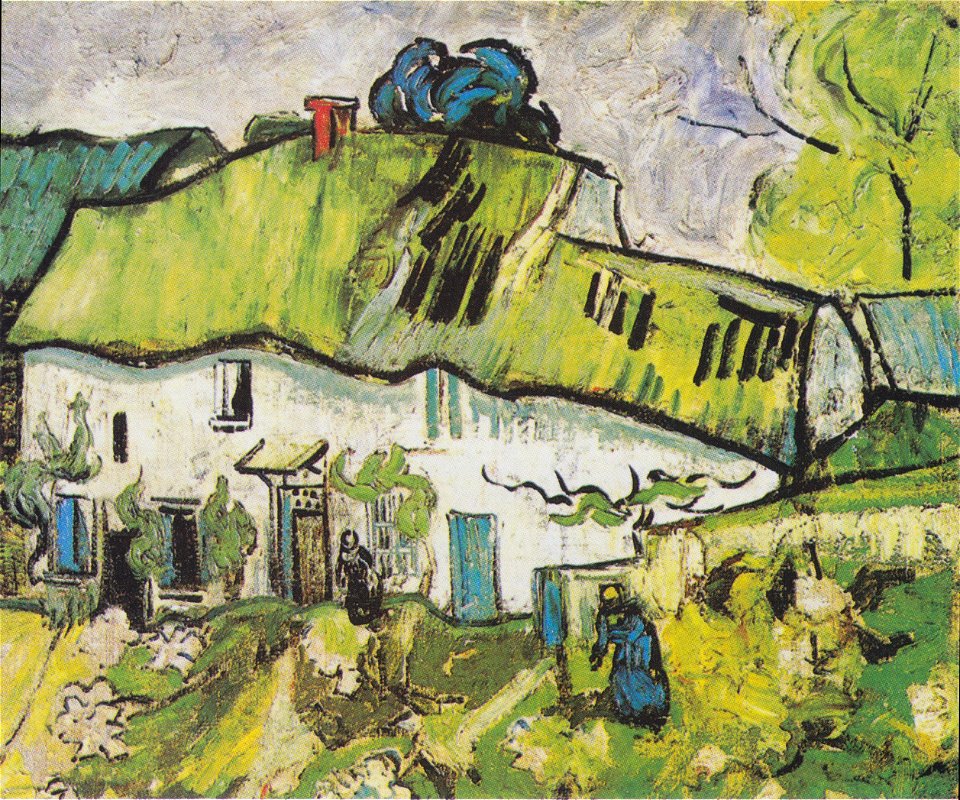 Van Gogh - Bauernhaus mit zwei Figuren