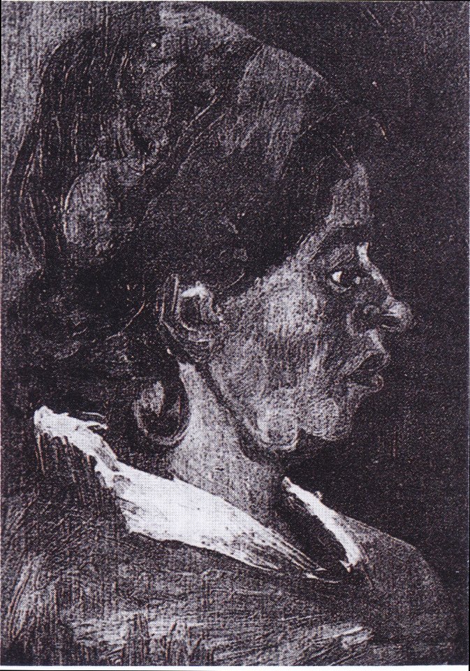 Van Gogh - Kopf einer Bäuerin mit dunkler Haube9