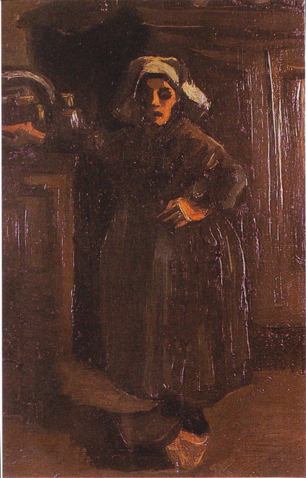 Van Gogh - Bäuerin im Hausflur stehend