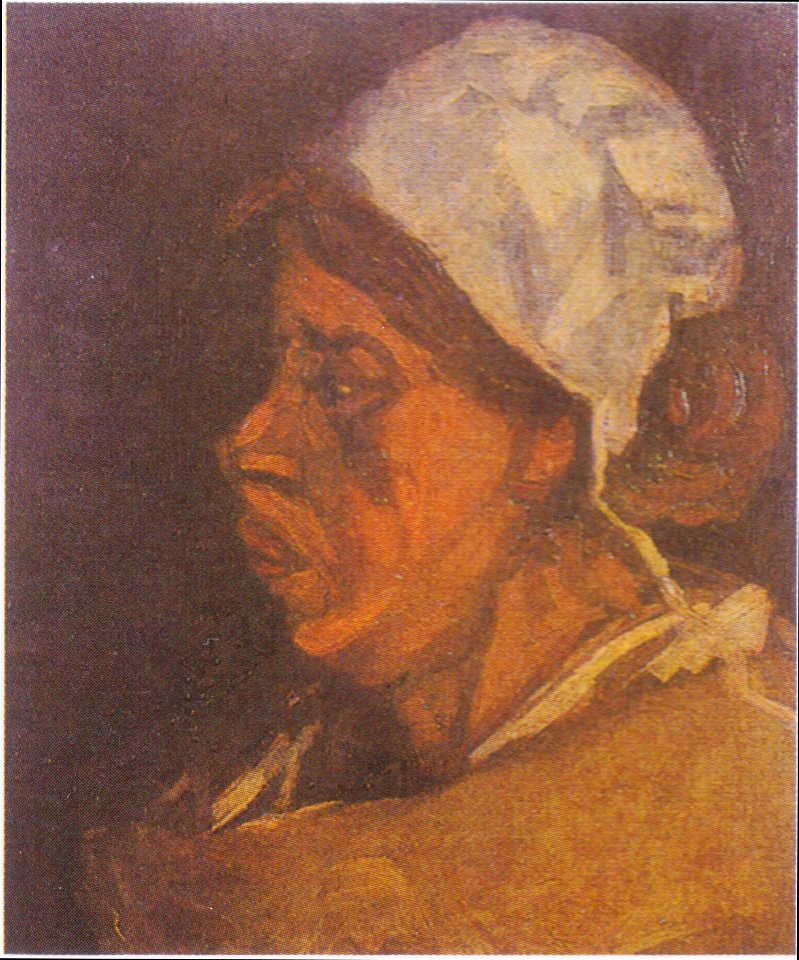 Van Gogh - Kopf einer Bäuerin mit weißer Haube24