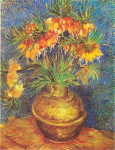 Van Gogh - Kaiserkronen in einer Kupfervase