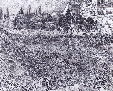 Van Gogh - Garten mit Blumen