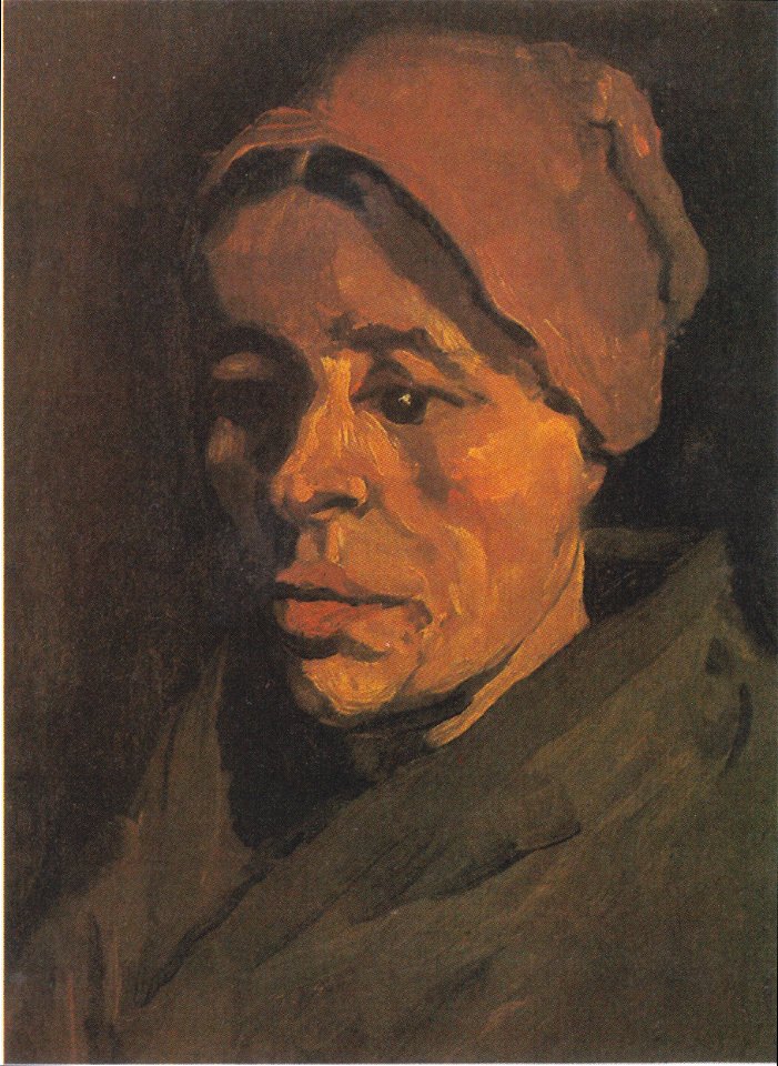 Van Gogh - Kopf einer Bäuerin mit bräunlicher Haube