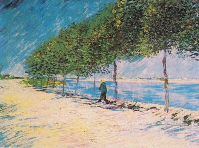 Van Gogh - Spaziergang am Ufer der Seine bei Asnières