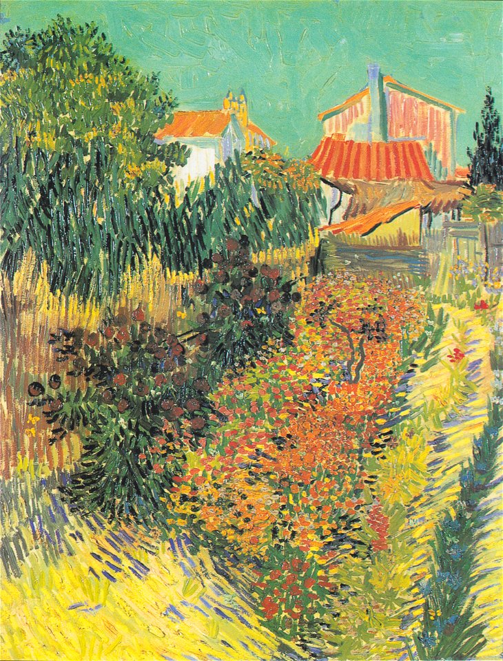 Van Gogh - Mittagsstunde oder Garten hinter einem Haus