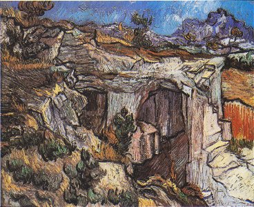 Van Gogh - Eingang zu einem Steinbruch1