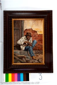 Van Emelen, Adrien Henri Vital - Negro Mexendo no Pé com Faca
