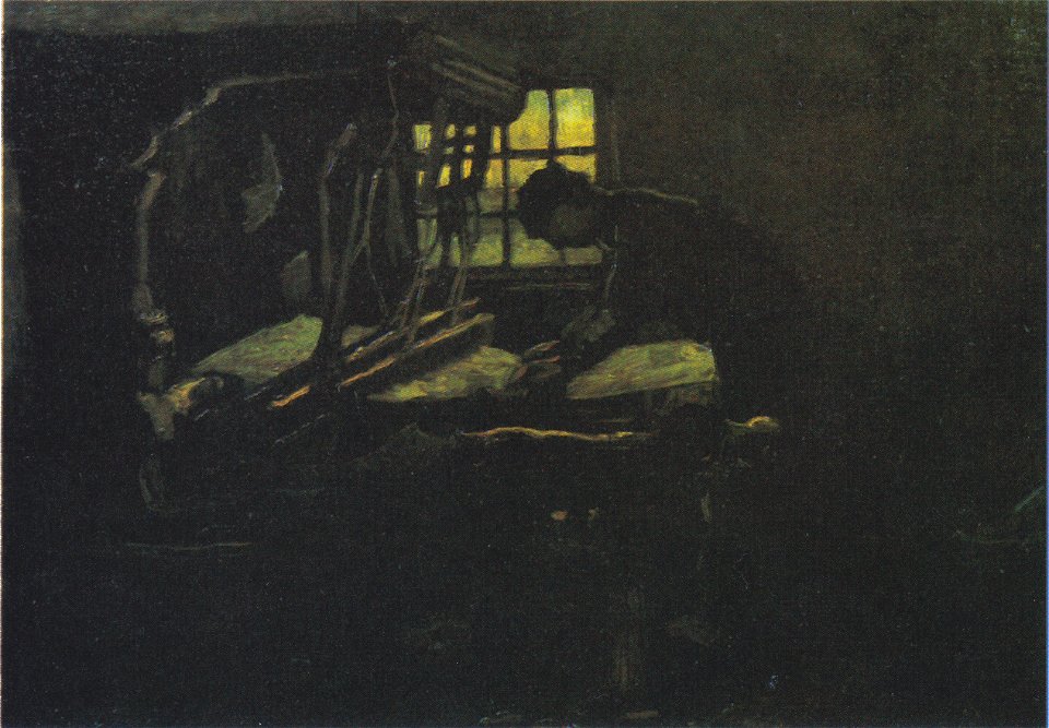 Van Gogh - Weber, am Webstuhl stehend