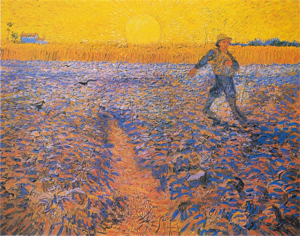 Van Gogh - Sämann bei untergehender Sonne