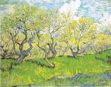 Van Gogh - Blühender Obstgarten3