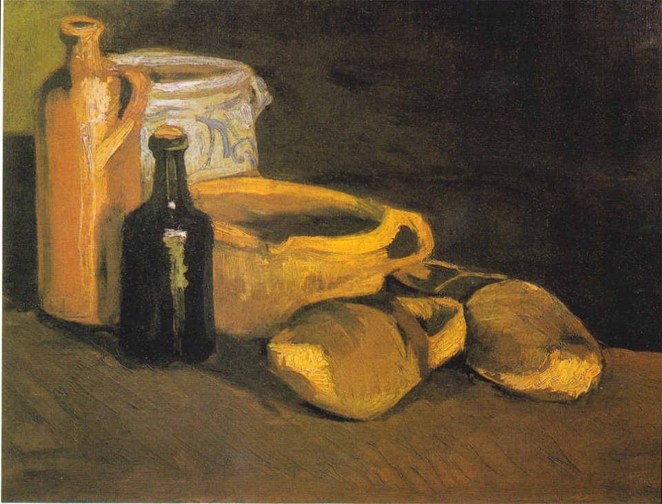 Van Gogh - Stillleben mit Steingut und Holzschuhen