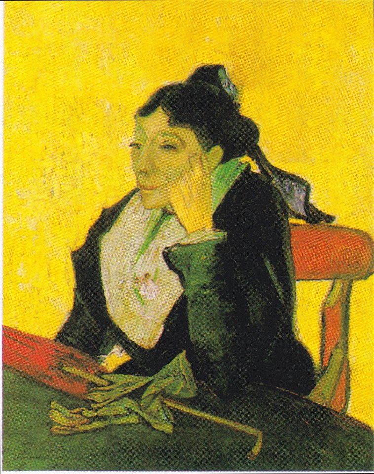 Van Gogh - L' Arlésienne - Madame Ginoux mit Hnadschuhen und Schirm