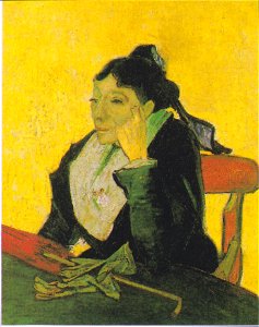 Van Gogh - L' Arlésienne - Madame Ginoux mit Hnadschuhen und Schirm