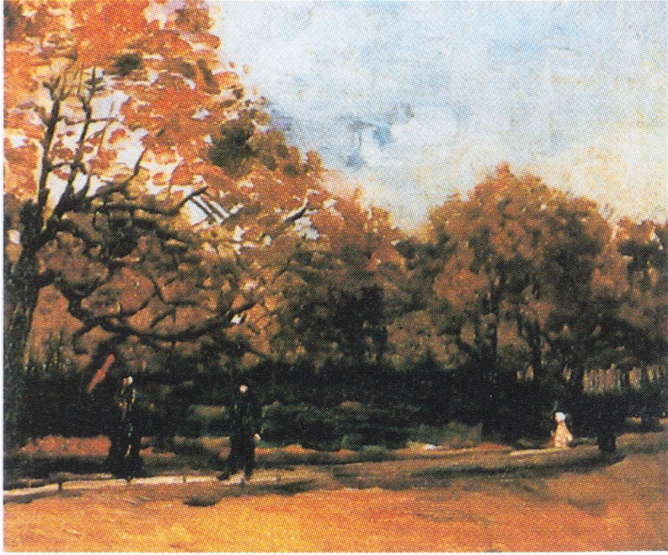 Van Gogh - Spaziergänger im Bois de Boulogne2