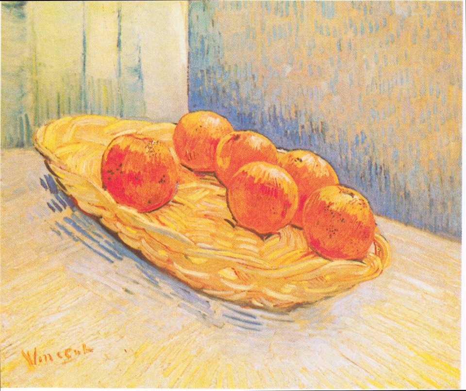 Van Gogh - Stillleben mit Apfelsinenkorb