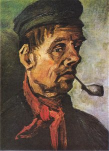 Van Gogh - Kopf eines Bauern mit Tonpfeife