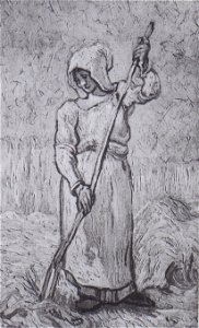 Van Gogh - Bäuerin mit Harke