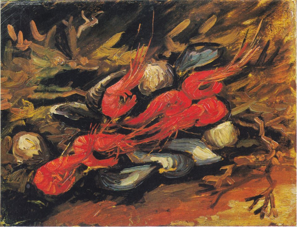 Van Gogh - Stillleben mit Muscheln und Garnelen