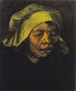 Van Gogh - Kopf einer Bäuerin mit weißer Haube10