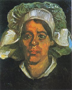 Van Gogh - Kopf einer Bäuerin mit weißer Haube12