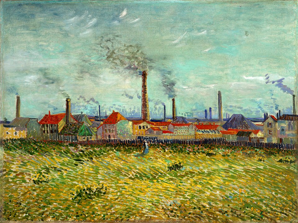 Vincent van Gogh - Factories at Asnières, Seen from the Quai de Clichy