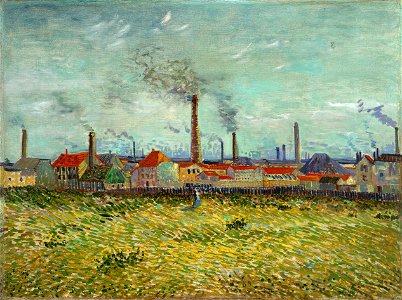 Vincent van Gogh - Factories at Asnières, Seen from the Quai de Clichy