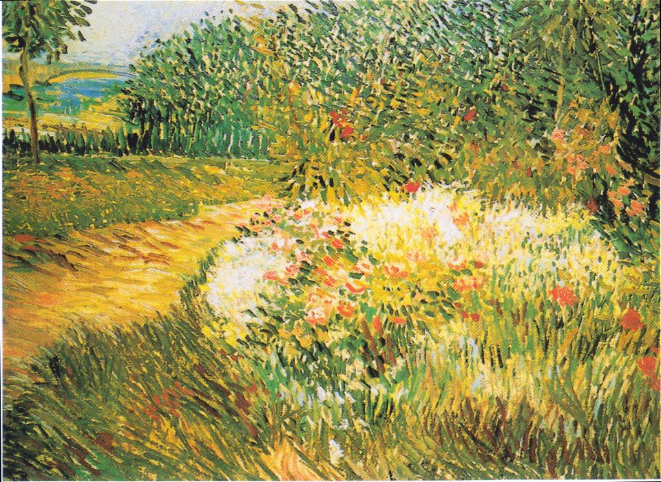 Van Gogh - Winkel im Park Voyer d' Argeson in Asnières