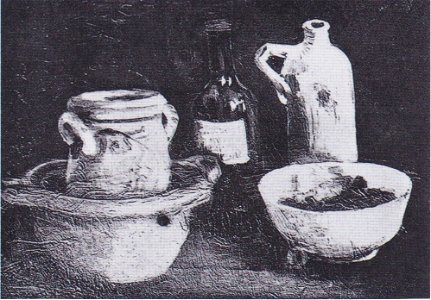 Van Gogh - Stillleben mit Steingut und Flaschen