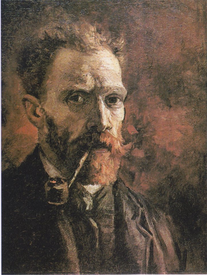 Van Gogh - Selbstbildnis mit Pfeife1