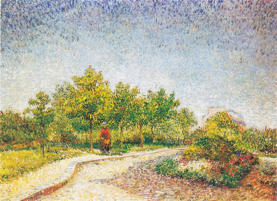 Van Gogh - Weg im Park Voyer d'Argenson in Asniéres