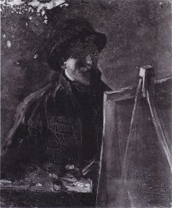 Van Gogh - Selbstbildnis mit Filzhut vor der Staffelei