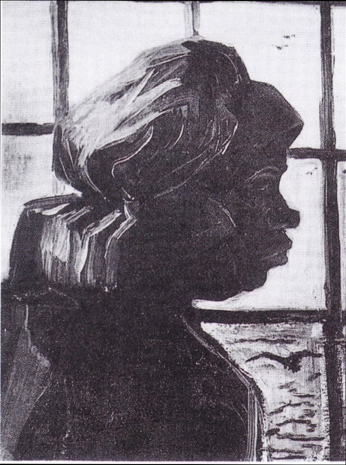 Van Gogh - Kopf einer Bäuerin vor dem Fenster