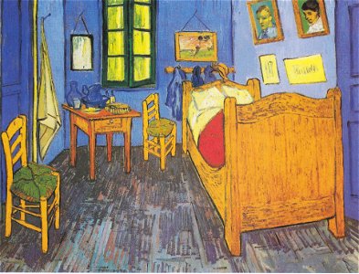 Van Gogh - Vincents Schlafzimmer in Arles2. Free illustration for personal and commercial use.