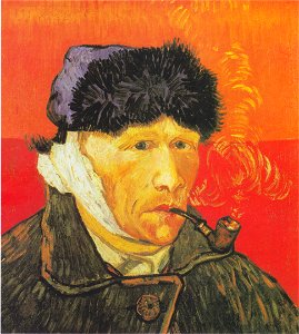 Van Gogh - Selbstbildnis mit verbundenem Ohr und Pfeife