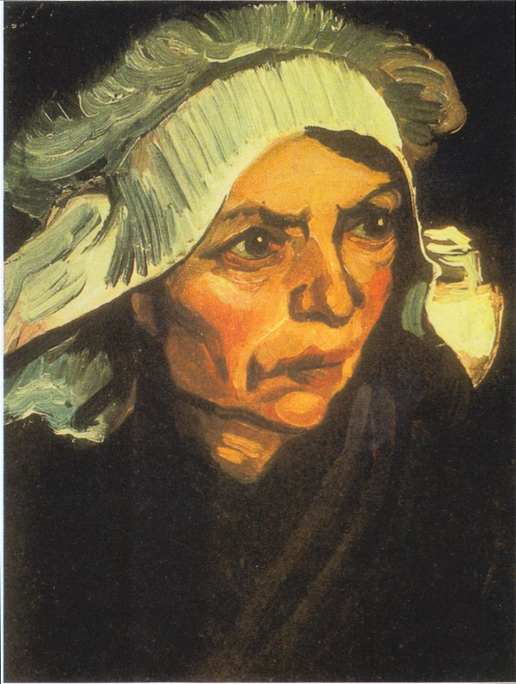 Van Gogh - Kopf einer Bäuerin mit weißer Haube11