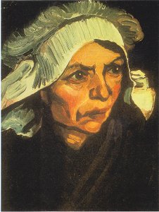 Van Gogh - Kopf einer Bäuerin mit weißer Haube11