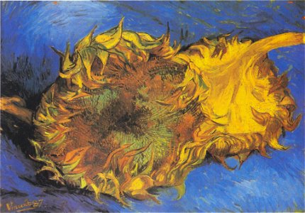 Van Gogh - Zwei abgeschnittene Sonnenblumen2. Free illustration for personal and commercial use.