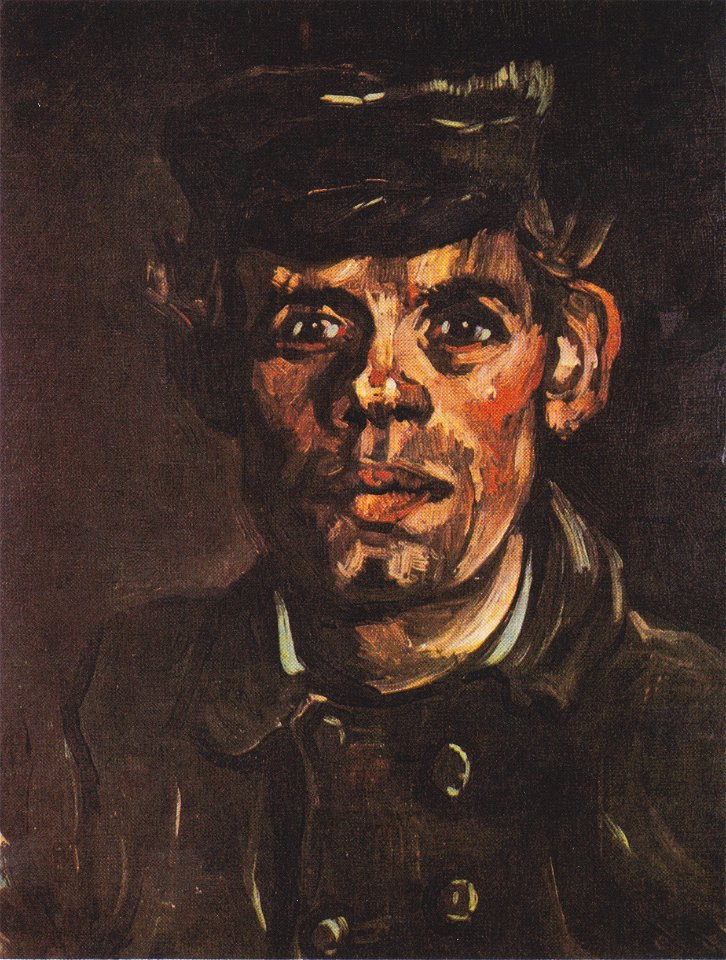 Van Gogh - Kopf eines jungen Bauern mit Mütze