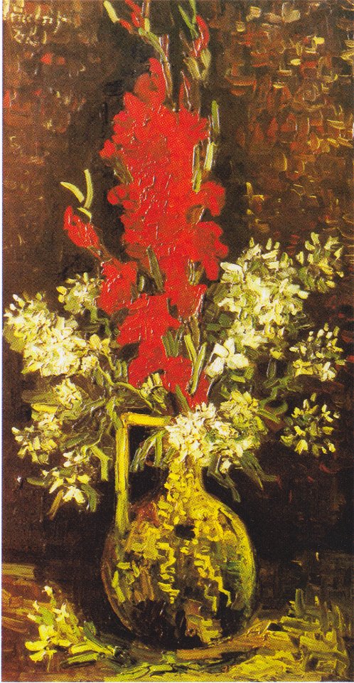 Van Gogh - Vase mit Gladiolen und Nelken1