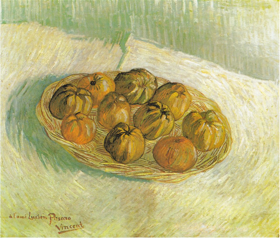 Van Gogh - Stillleben mit Apfelkorb (Lucien Pissarro gewidmet)